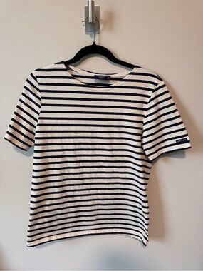 Saint James L’Atelier Breton Stripe Tee | Made in France | Size M
